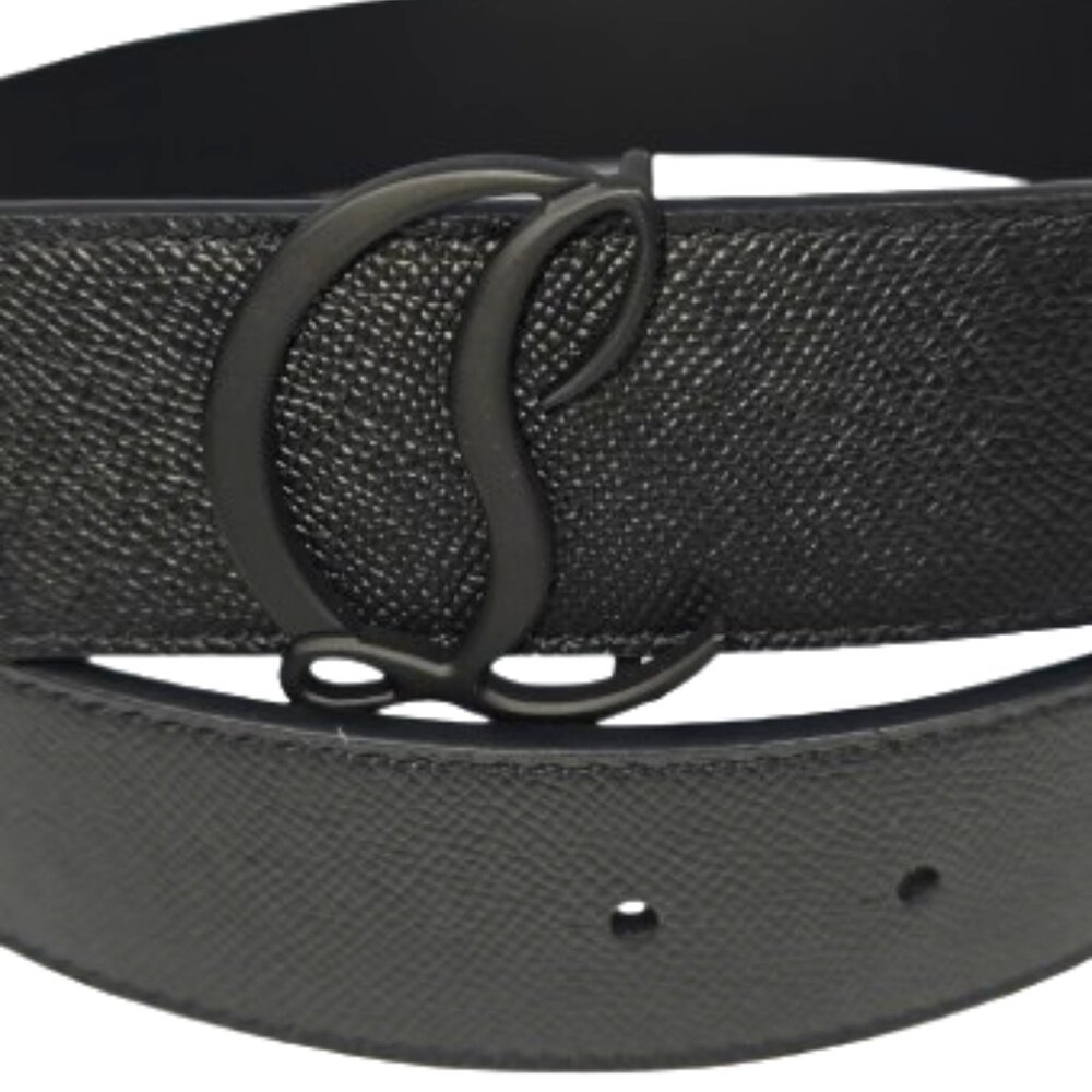 Christian Louboutin Men's Mooncrest-Buckle  Leather Belt - Size 85/34 New